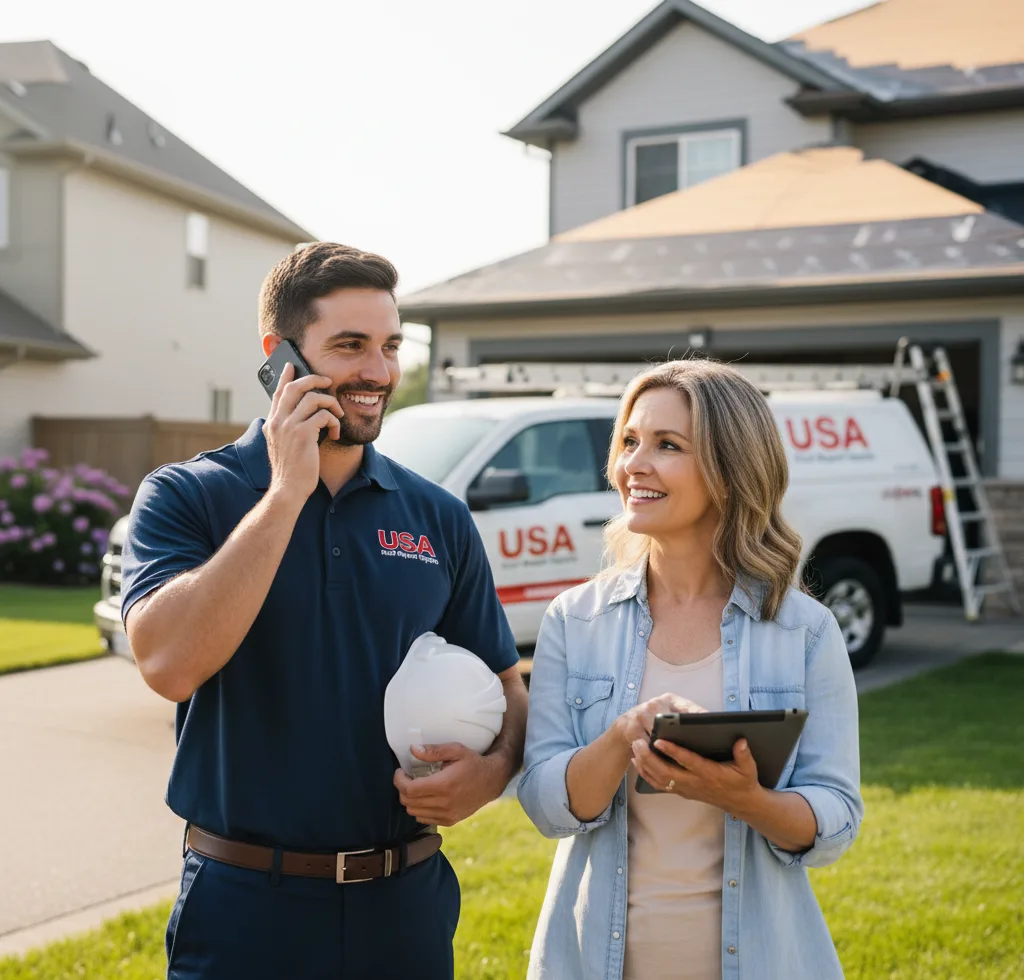 USA Roof Repair Experts customer support in Darrington